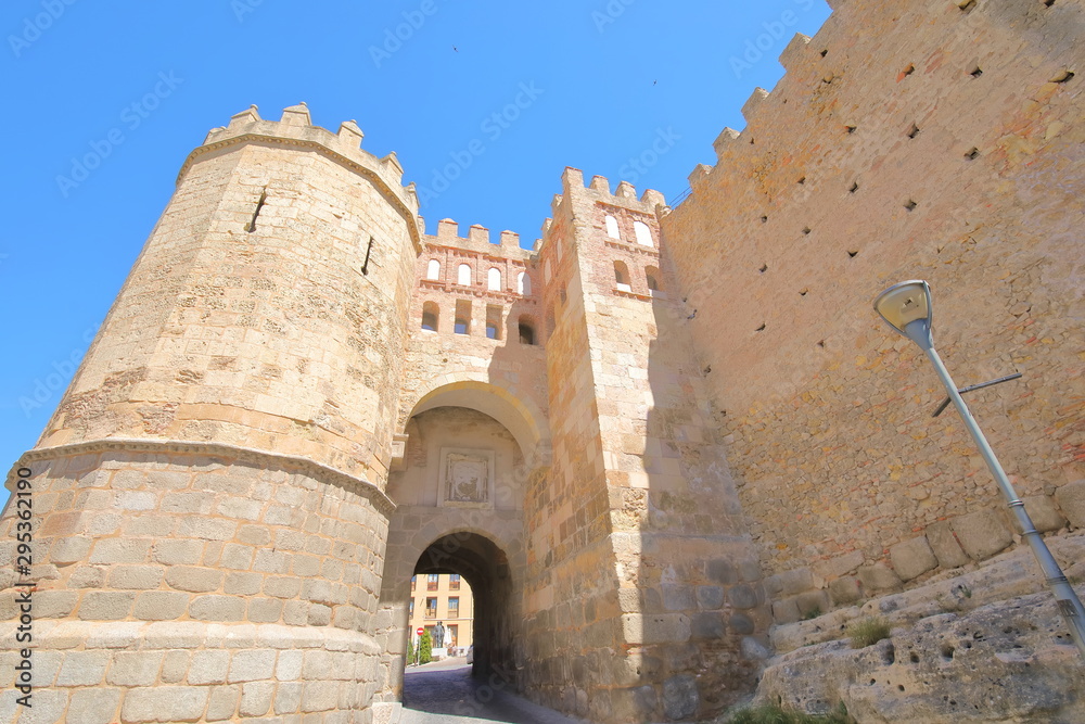 San Andres gate Roman ruin old building Segovia Spain