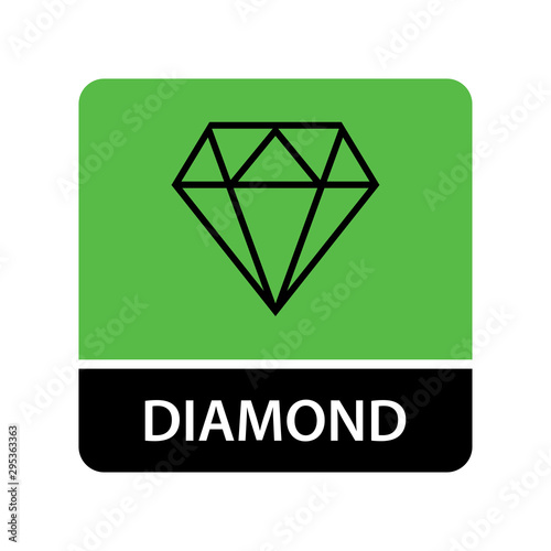 Diamond icon for web and mobile