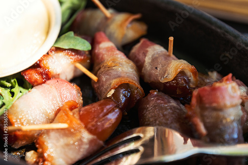 Tasty Homemade Bacon Wrapped Dates