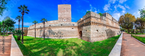 Bari, Italy, Puglia: Swabian castle or Castello Svevo, also called Castello Normanno, Apulia