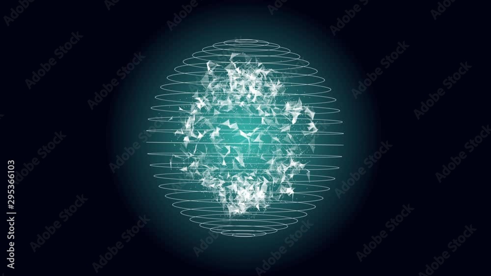 Motion loop intro copy space for digital innovation technology future fintech business abstract concept in international world global communication network blockchain decentralize linkage transaction