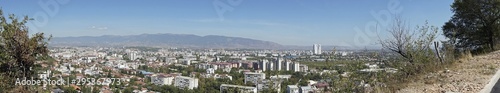 scenic view over skopje from a mountain