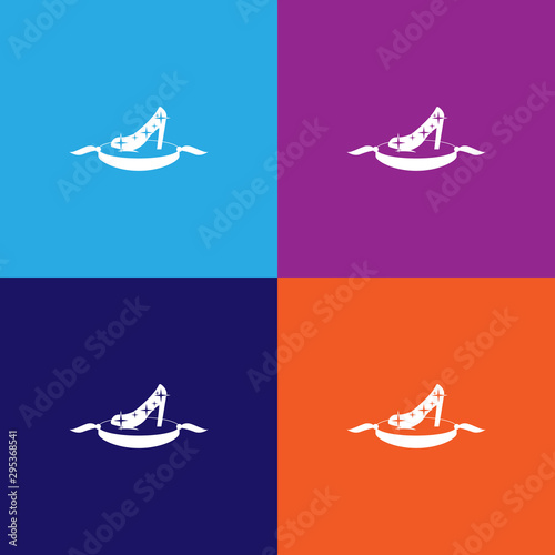 magic shoe icon. Element of fairy-tale heroes illustration. Premium quality graphic design icon. Signs and symbols collection icon for websites, web design, mobile app