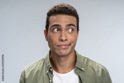 Wall Mural Man being doubtful of his new job