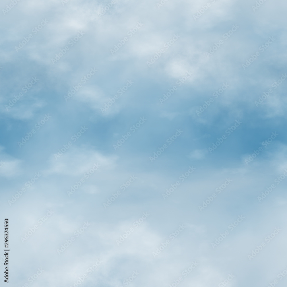White clouds and blue sky seamless stock illustration. White clouds and blue sky seamless stock illustration.