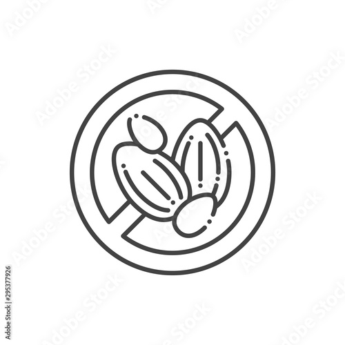 Seeds free line color icon. Allergenic ingredient. Food intolerance. Sign for web page, mobile app, button, logo.