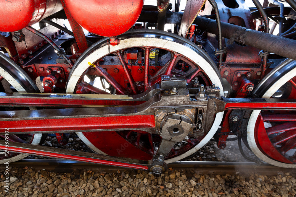 Steam train red wheels Steam train red wheels