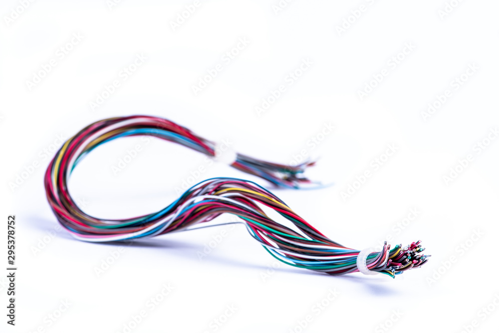 Electrical cable isolated on white background Electrical cable isolated on white background