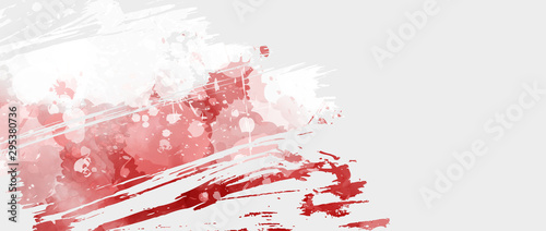 Abstract grunge Poland flag
