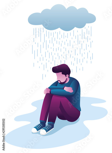 Man in Depression