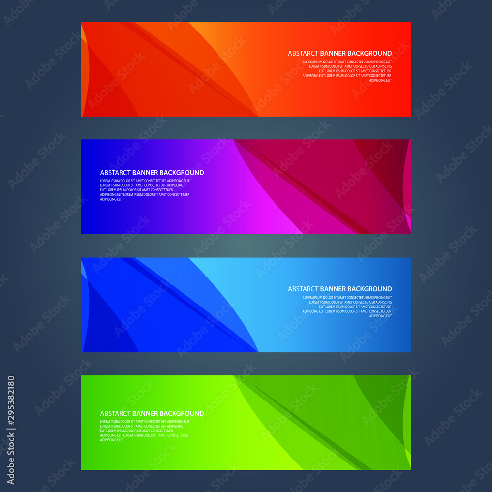 Vector Abstract design banner web template Vector Abstract design banner web template