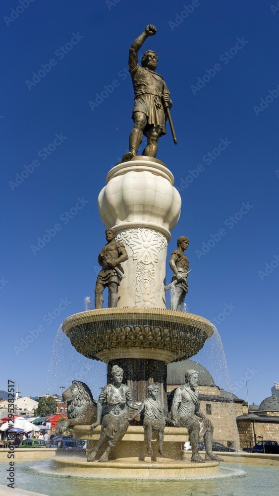 Obraz premium monuments of macedonian capitol skopje
