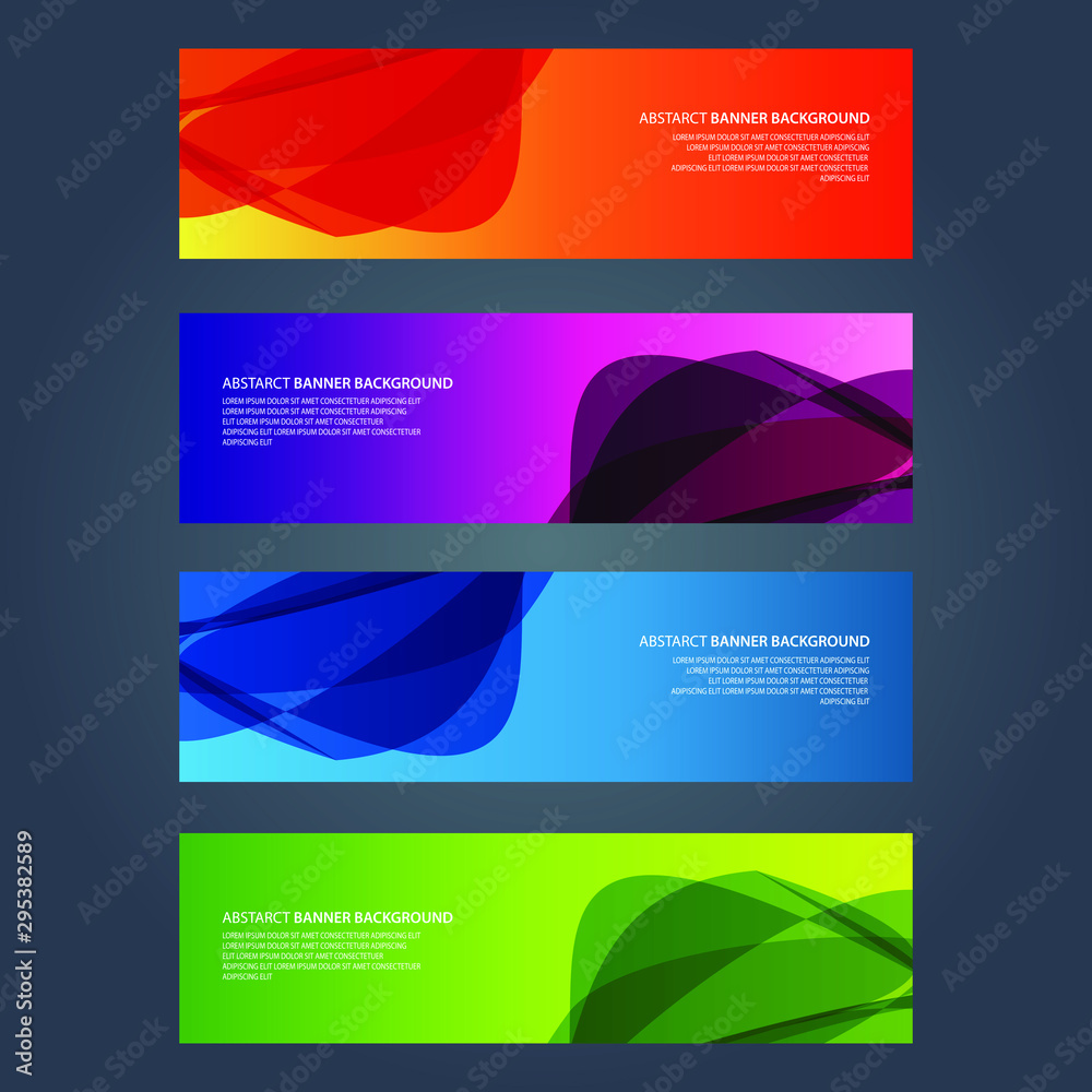 Naklejka premium Vector Abstract design banner web template
