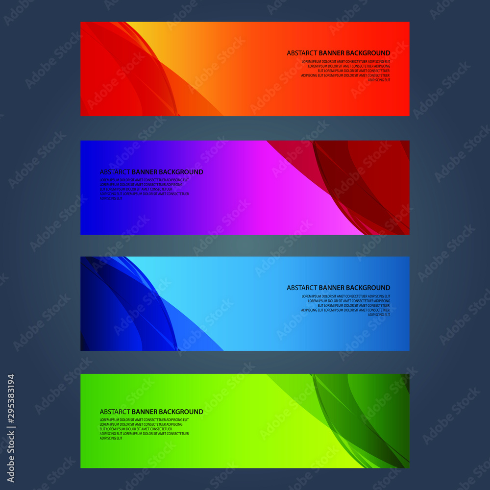 Naklejka premium Vector Abstract design banner web template