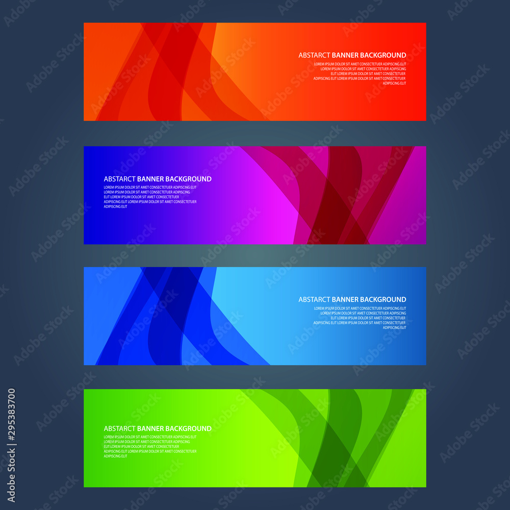 Fototapeta premium Vector Abstract design banner web template