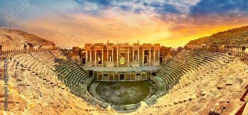 Amphitheater in ancient city of the Hierapolis