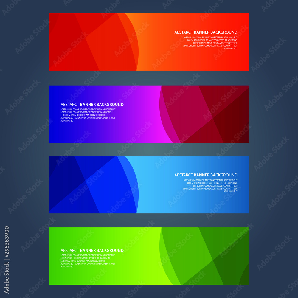 Vector Abstract design banner web template Vector Abstract design banner web template