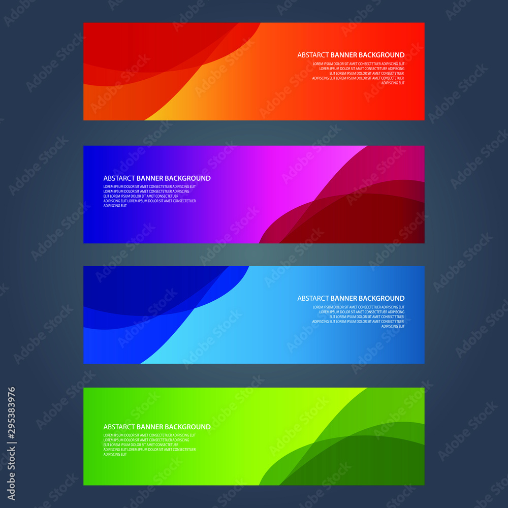 Naklejka premium Vector Abstract design banner web template