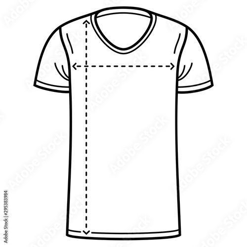 standard unisex t-shirt measurements