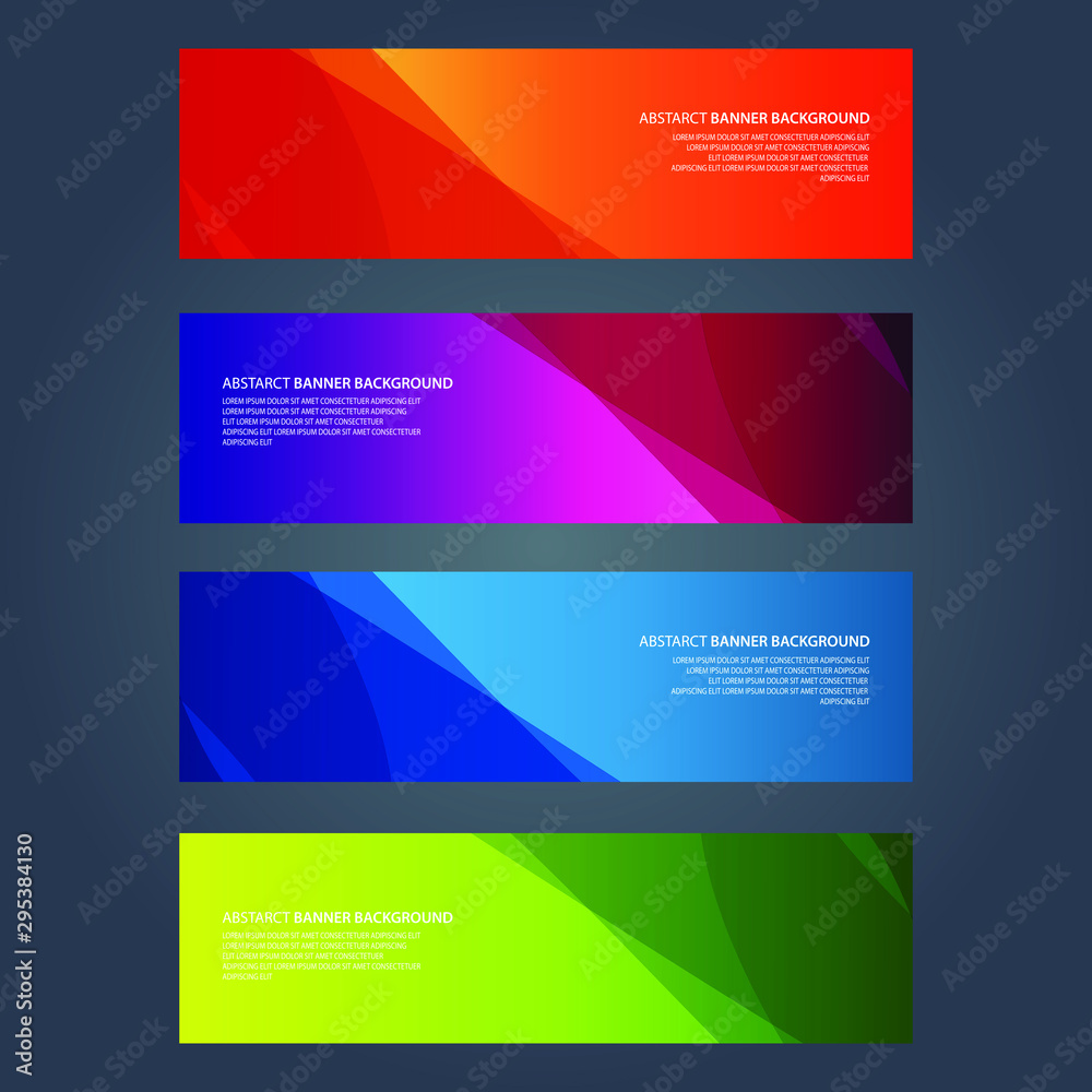 Fototapeta premium Vector Abstract design banner web template