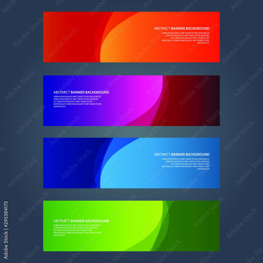 Fototapeta premium Vector Abstract design banner web template