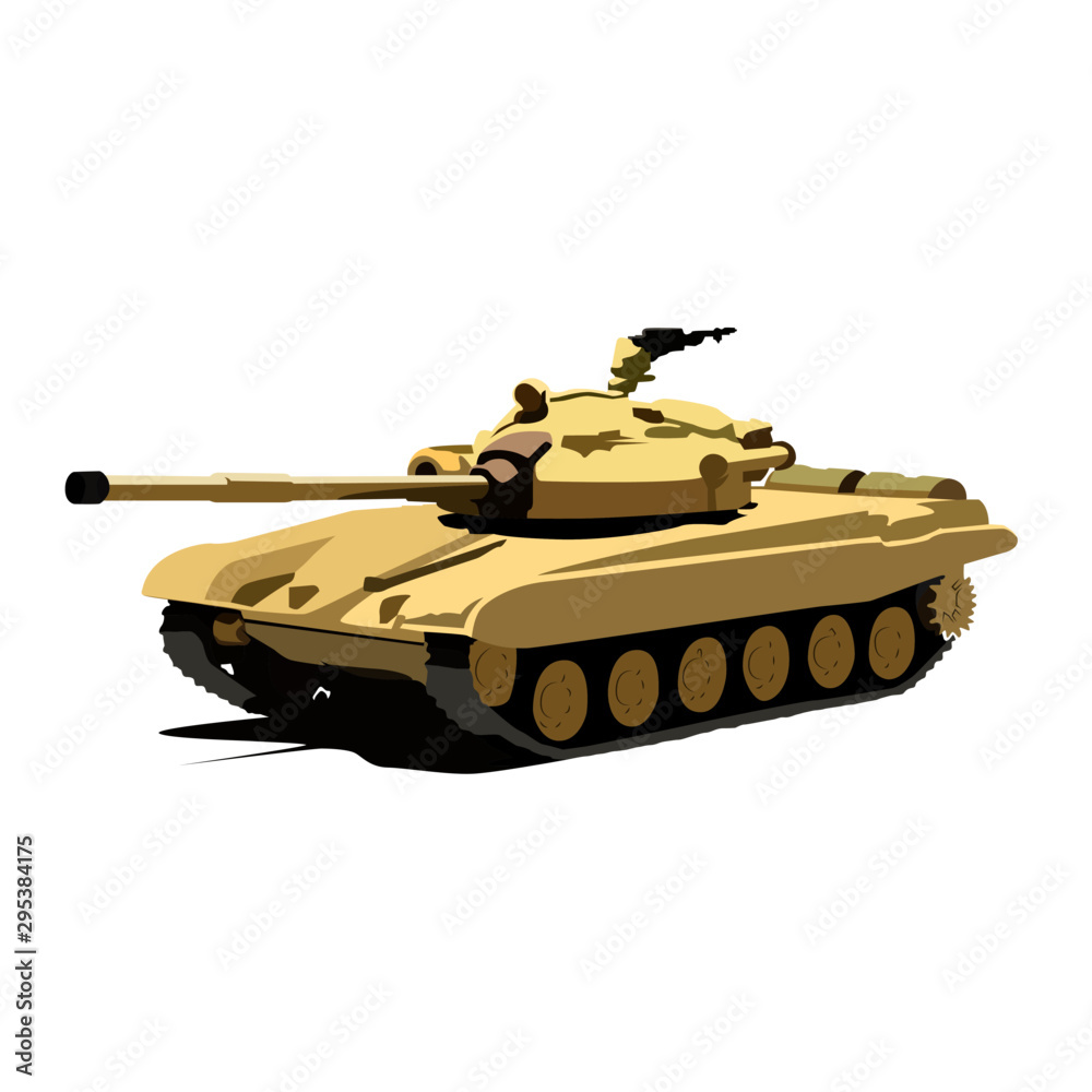 realistic vector illustration isolated tank
