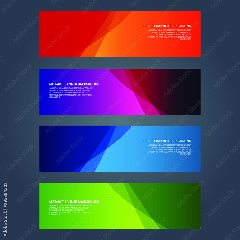 Fototapeta premium Vector Abstract design banner web template