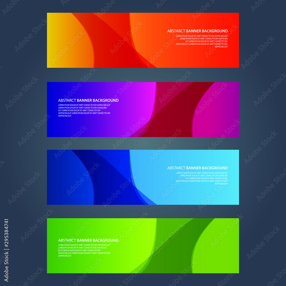 Vector Abstract design banner web template