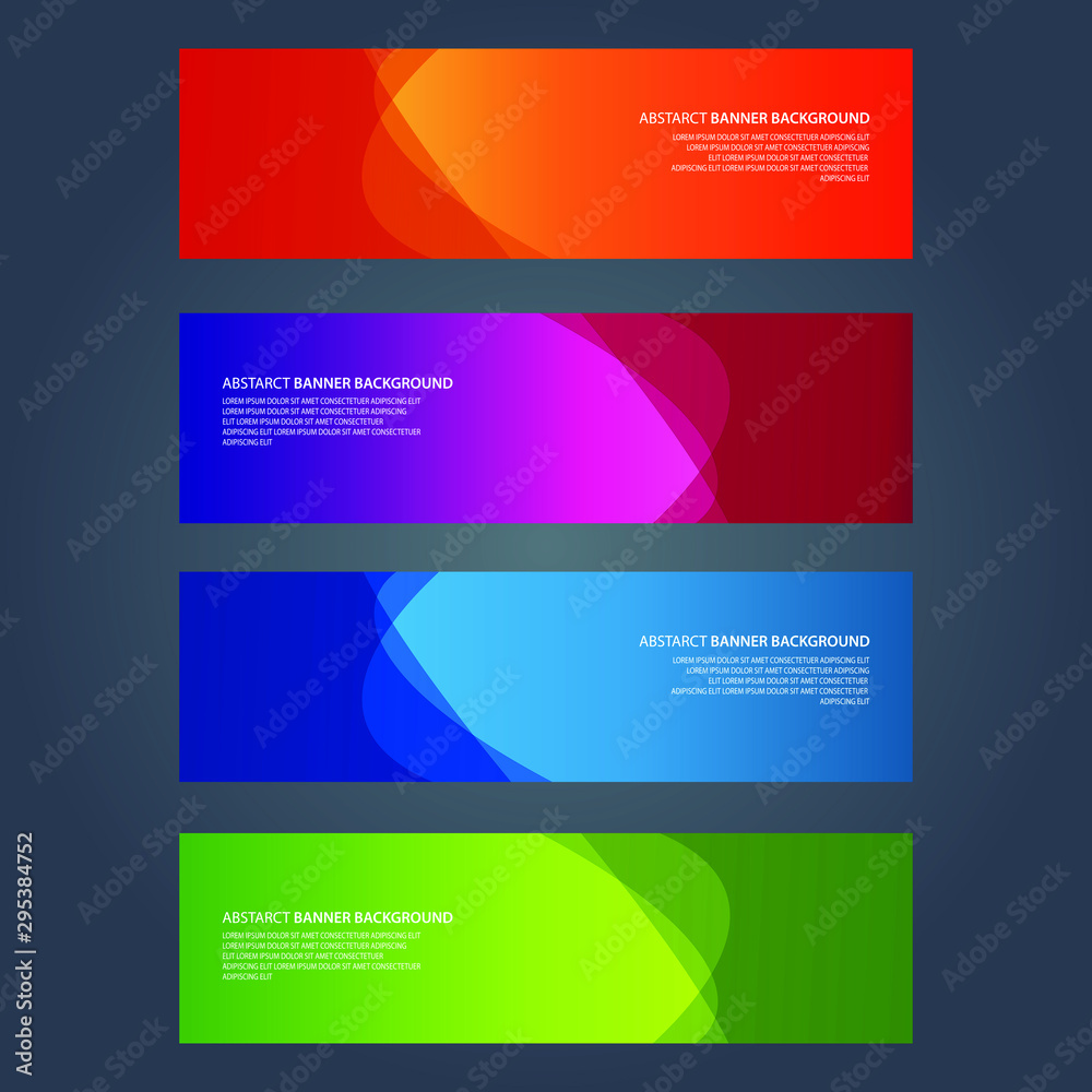 Fototapeta premium Vector Abstract design banner web template