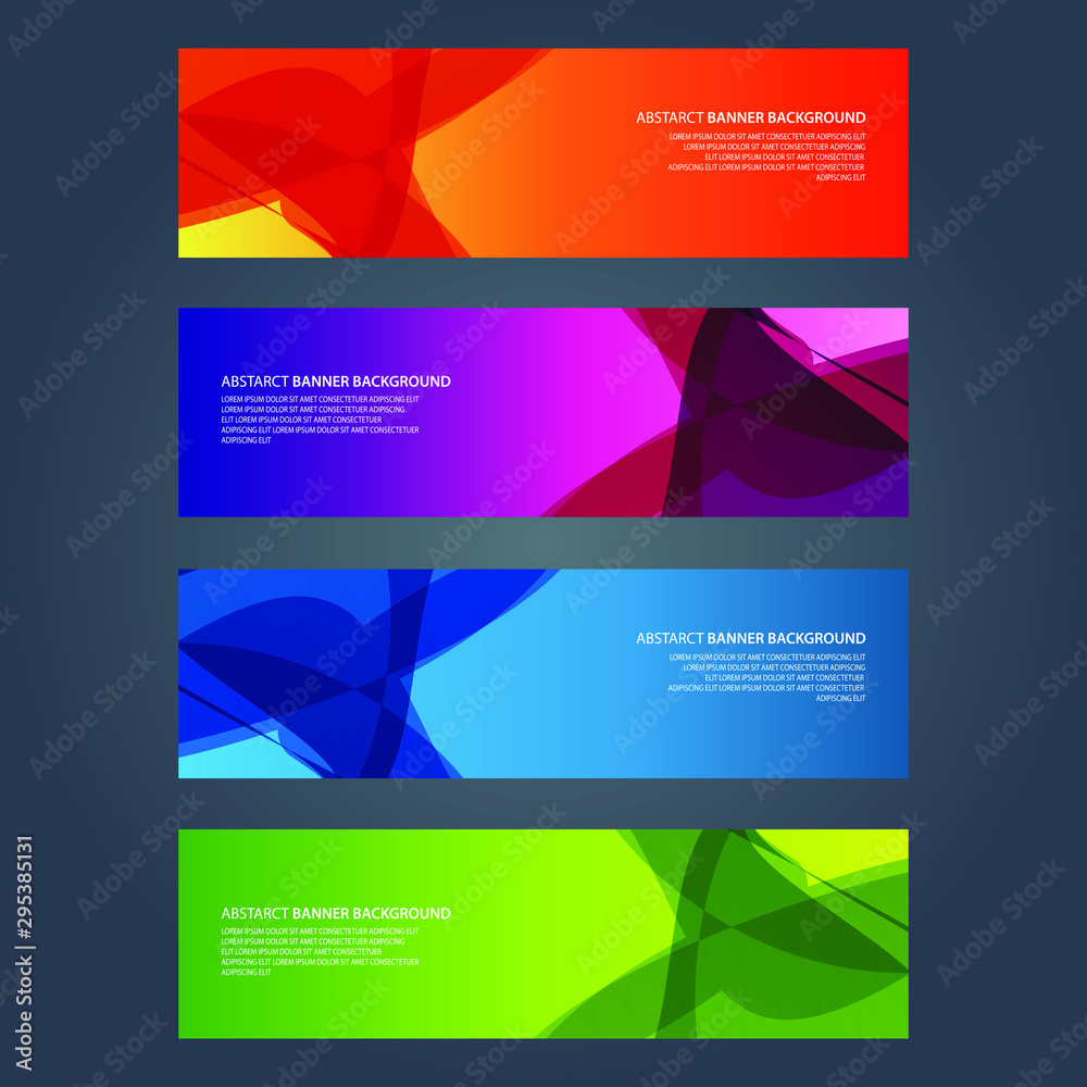 Fototapeta premium Vector Abstract design banner web template