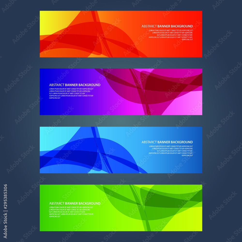 Fototapeta premium Vector Abstract design banner web template