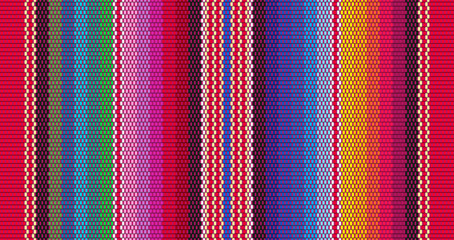 Keuken achterwand Kleurrijk patronen Mexicaanse serape strepen kleurrijk patroon  © Mykola Mazuryk