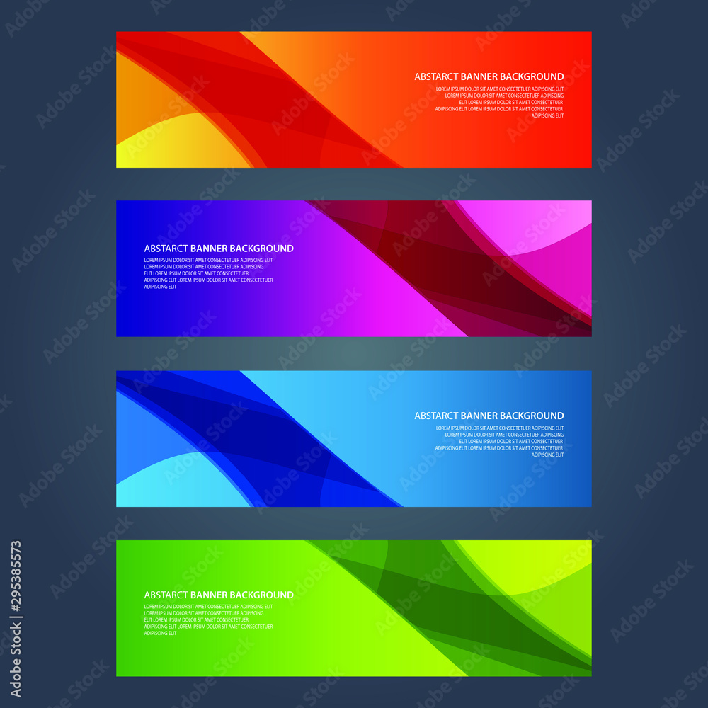 Vector Abstract design banner web template Vector Abstract design banner web template