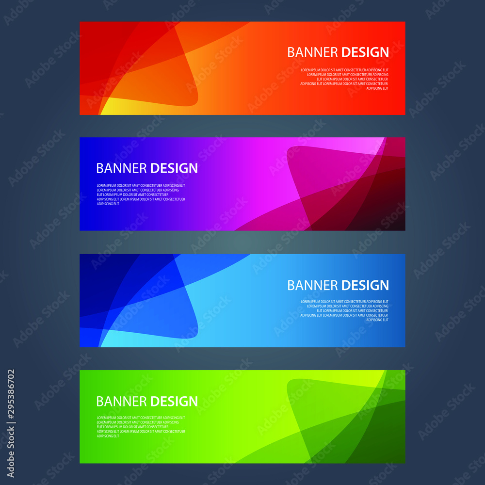 Fototapeta premium Vector Abstract design banner web template
