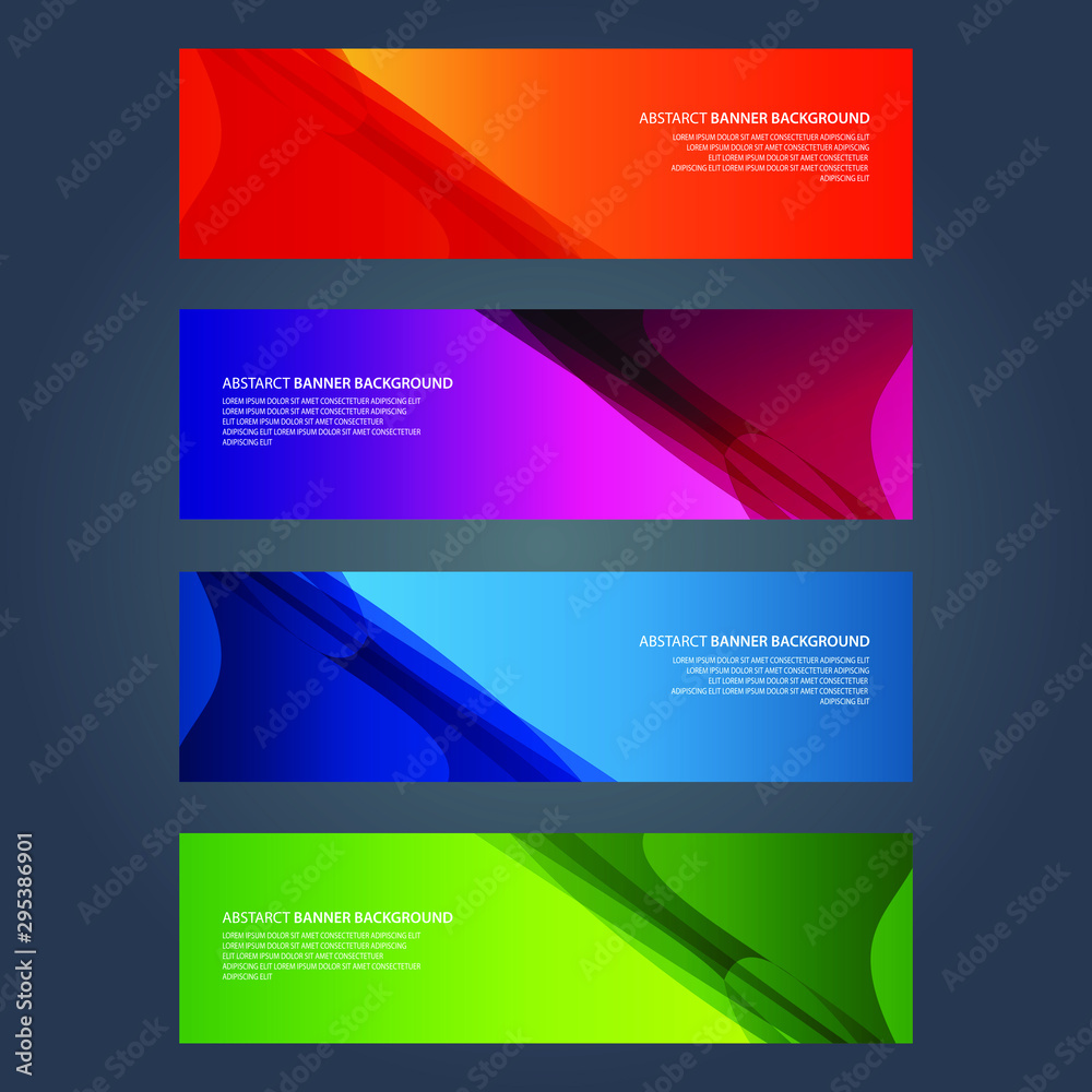 Fototapeta premium Vector Abstract design banner web template