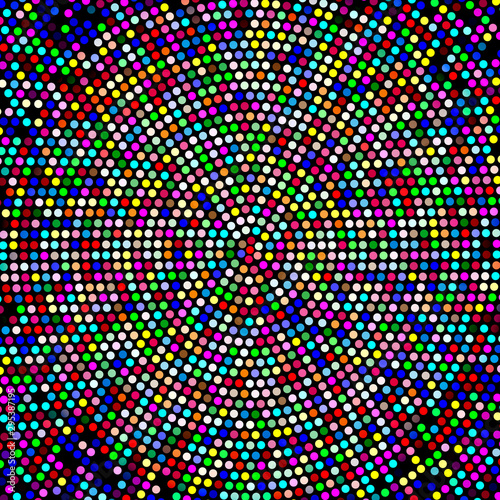 colored dots as mosaic or background for musical themes