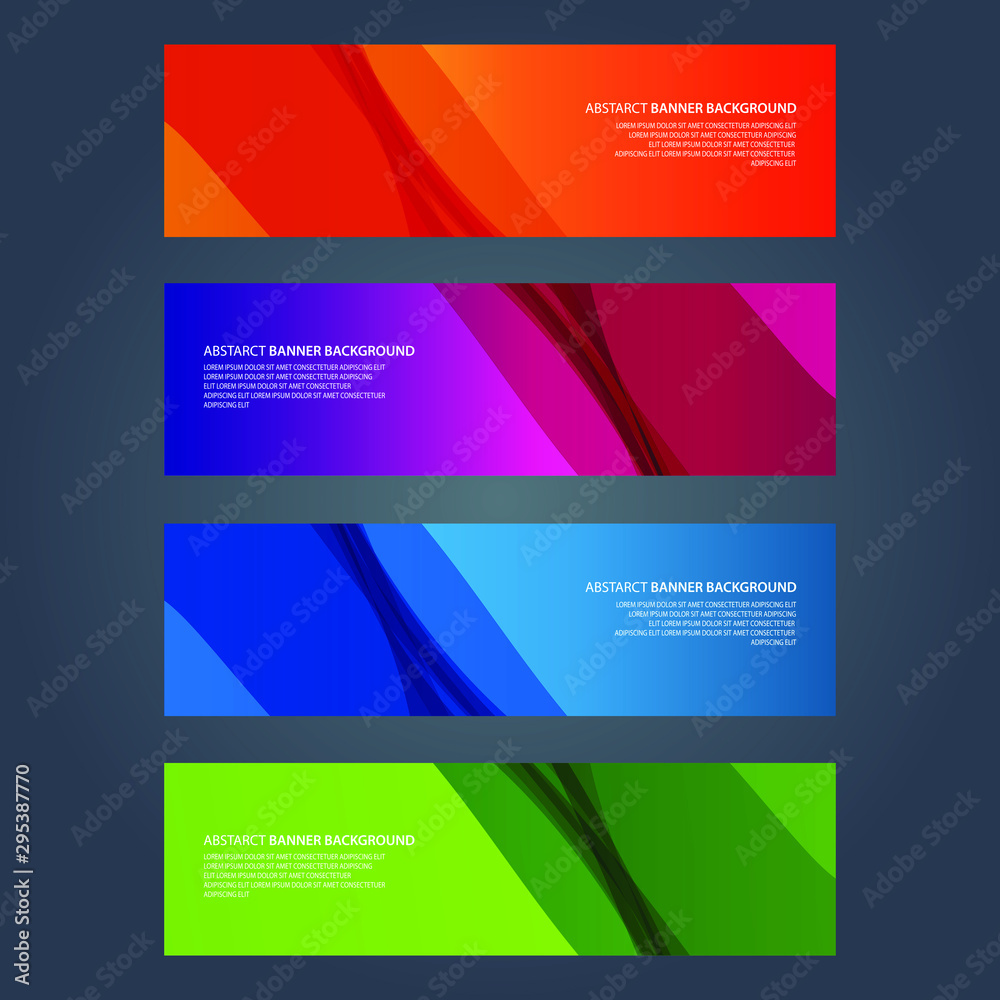 Vector Abstract design banner web template Vector Abstract design banner web template