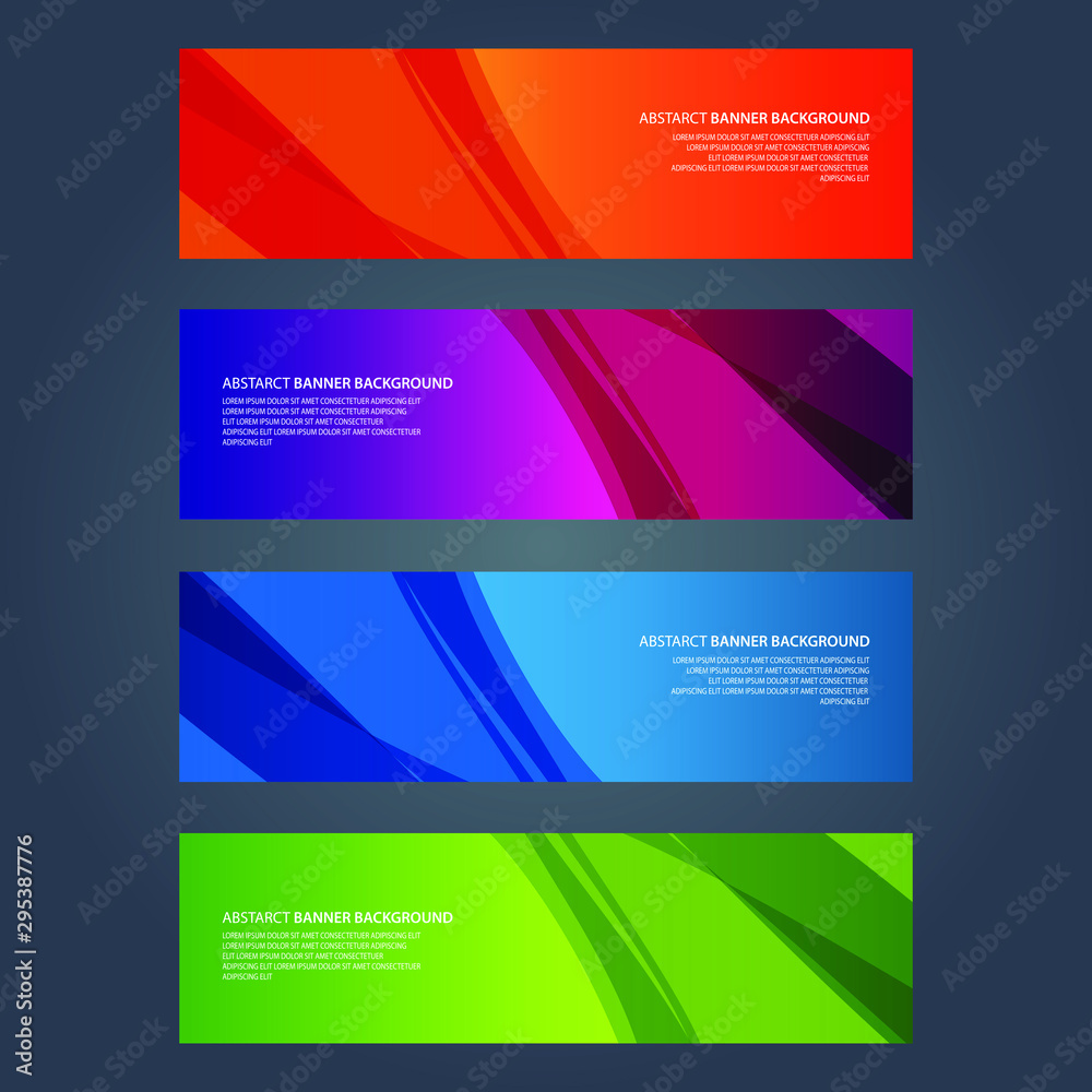 Naklejka premium Vector Abstract design banner web template