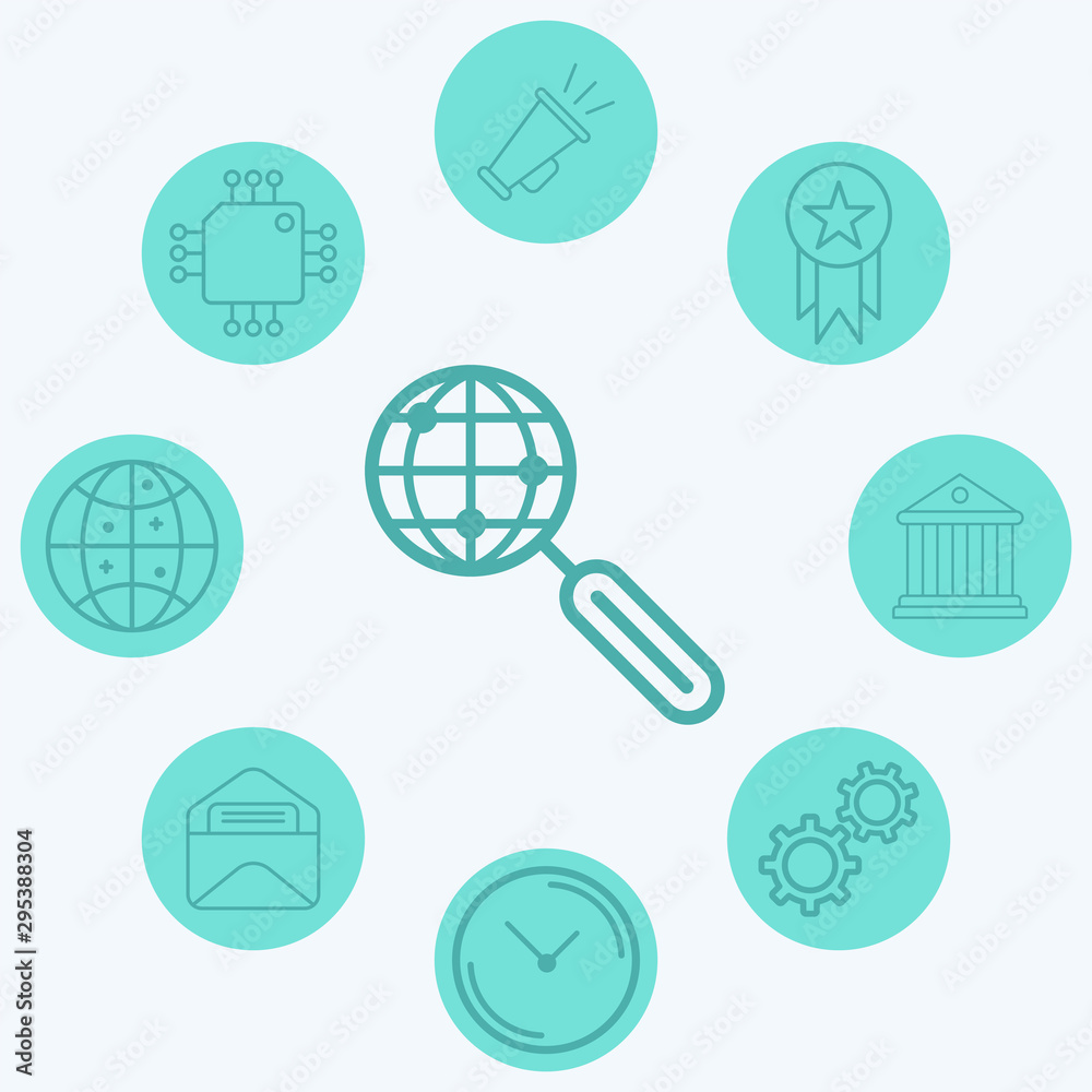 Global search vector icon sign symbol Global search vector icon sign symbol