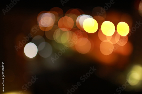 Lights bokeh background, Defocused bokeh lights, Blurred bokeh
