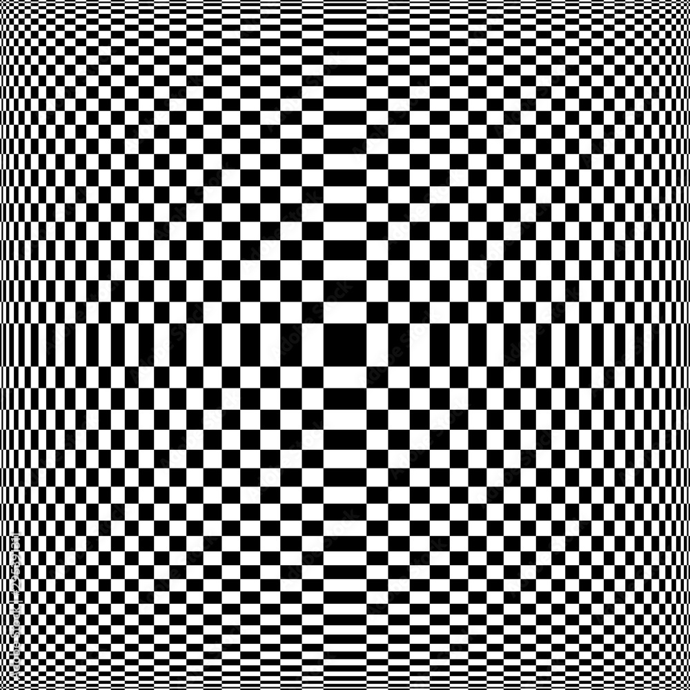 abstract background with squares. Optical illusion design.