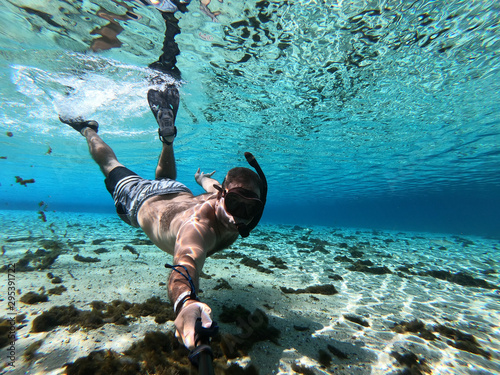 Underwater selfies photo