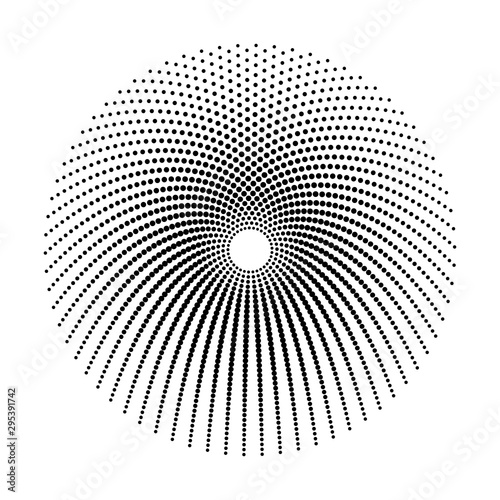 Halftone circle abstract design for any projects. Vector EPS10 illustration. Abstract dotted vector background.