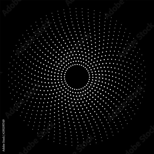 Halftone circle abstract design for any projects. Vector EPS10 illustration. Abstract dotted vector background.