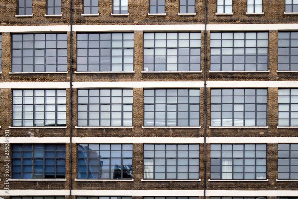 the Typical facades of East London factory districts