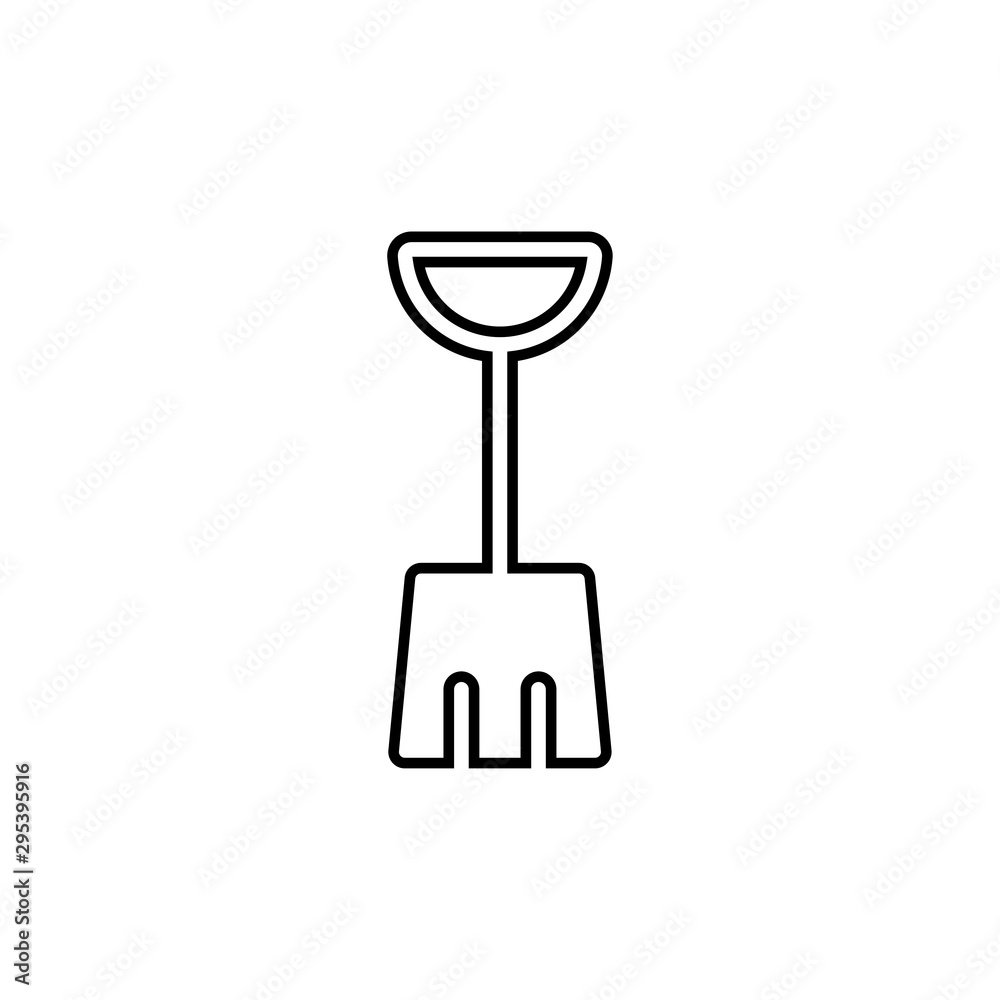 Gardening spade icon for web and mobile