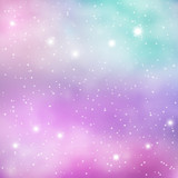 Colorful Space Galaxy Background with Shining Stars, Stardust and Nebula. Vector Illustration for artwork, flyers, posters, brochures, banners and more. EPS10.