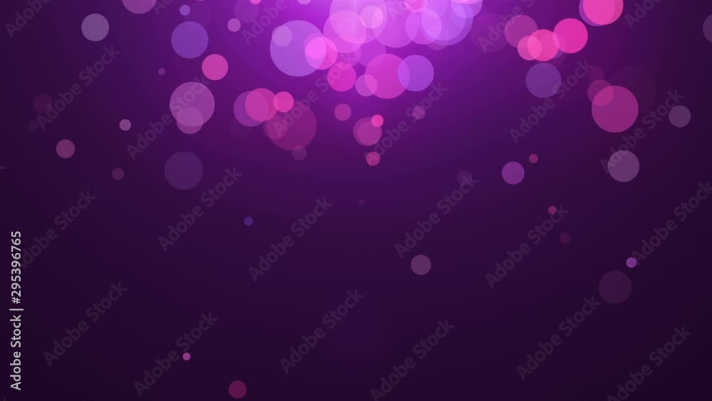 4K Abstract multi colored bokeh background. Motion round glitter particles. New year 2020 footage. 