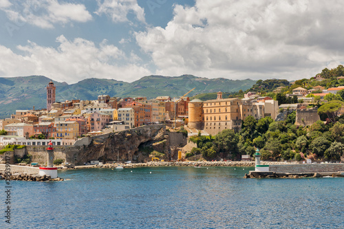 View of Bastia, Corsica island, France.
