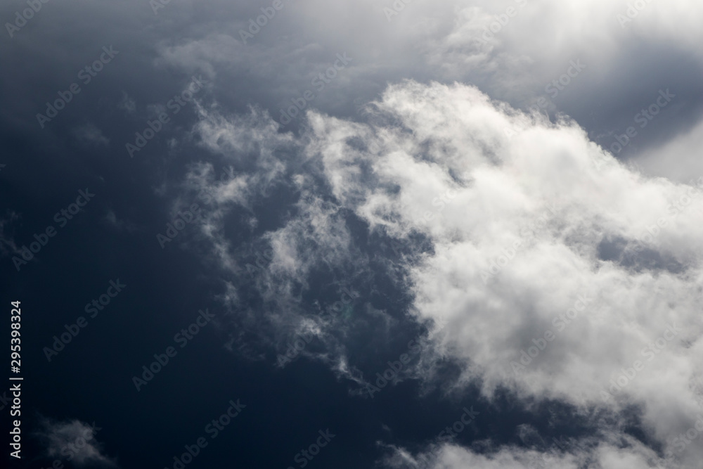 Obraz premium Storm clouds, dramatic sky, nature background